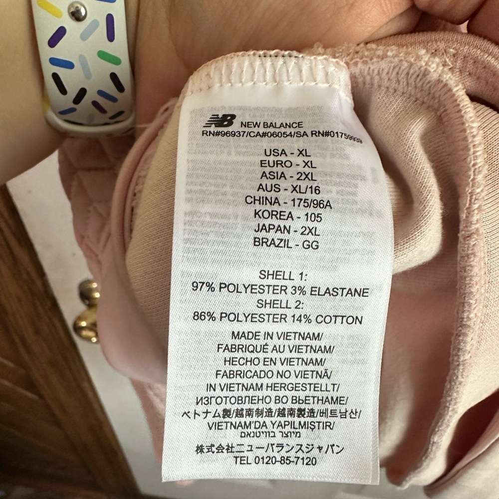 🌸New Balance Pink Cowl Neck Sweater XL Womens Activewear Leisure Sweatshirt - Picture 5 of 7